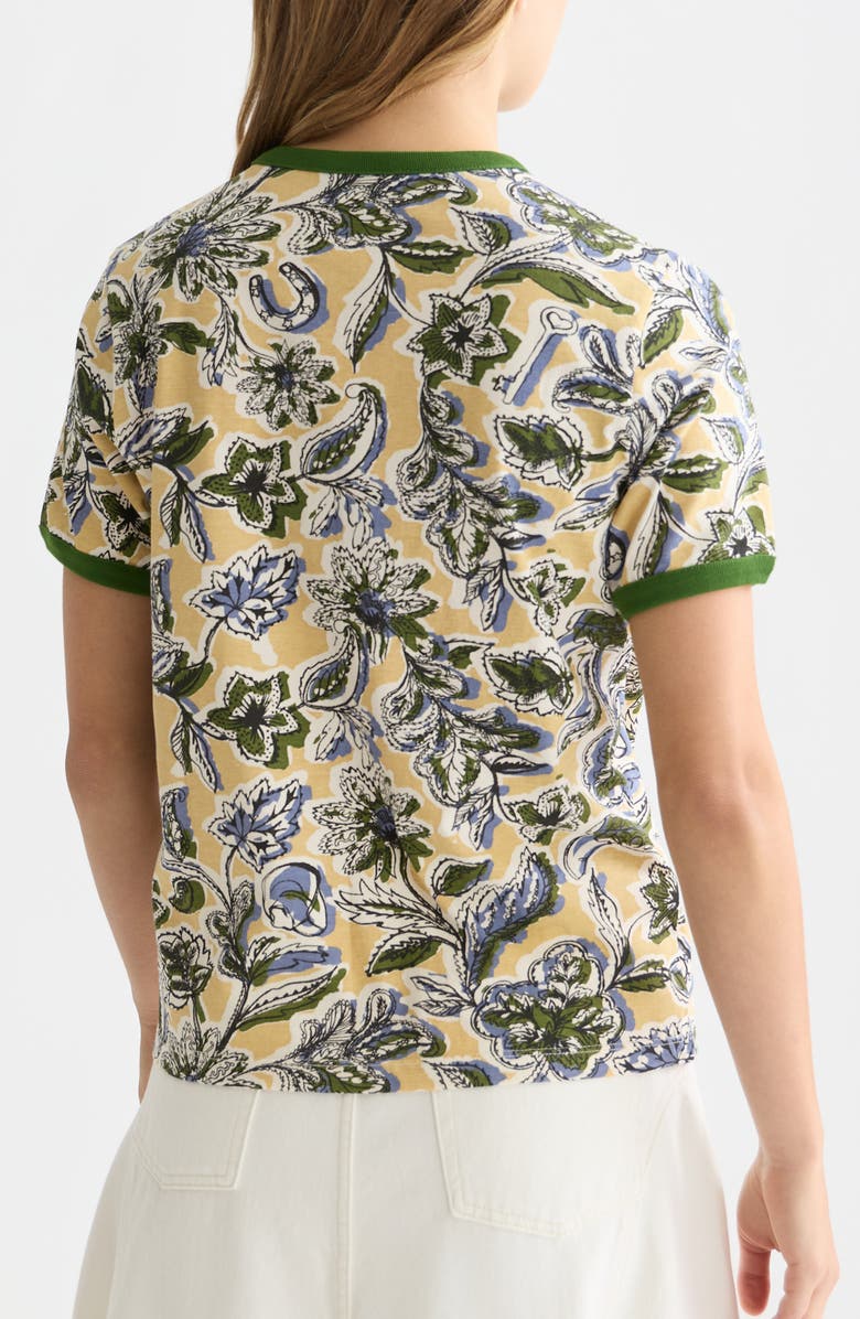 Scotch & Soda Print Knit Top, Alternate, color, Lucky Bandana Multi Parsnip