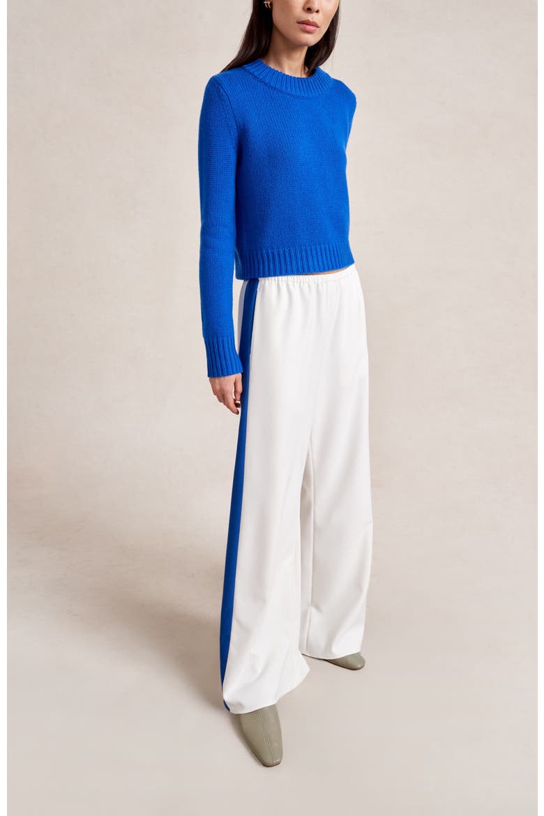 Side Stripe Colby Pant, Alternate, color, Ivory/Cobalt