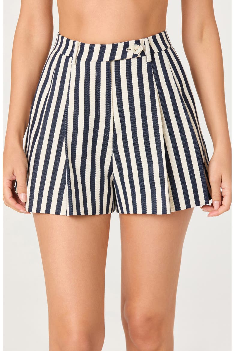 Preston Stripe Shorts, Alternate, color, CREAM NAVY STRIPE