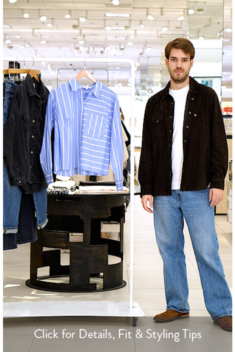 Kinley Directional Stripe Cotton Blend Button-Up Shirt video