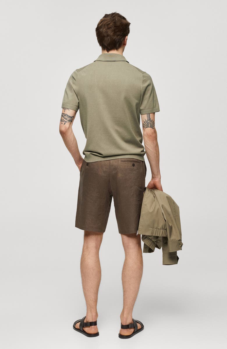 MANGO Fine Gauge Polo, Alternate, color, Olive Green