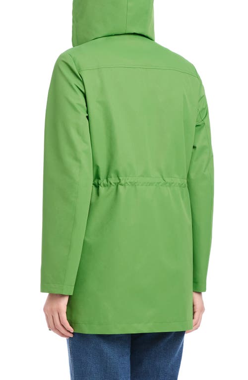 Kate Spade New York Magic Print Hooded Rain Jacket In Green