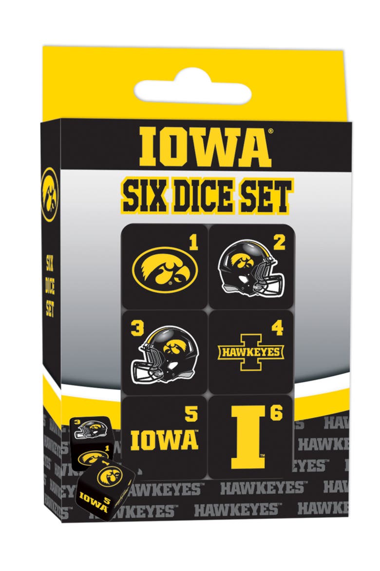 Iowa Hawkeyes Dice Set - 19mm, Main, color, Multicolor