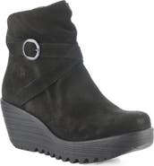 Fly London Loik Platform Wedge Bootie