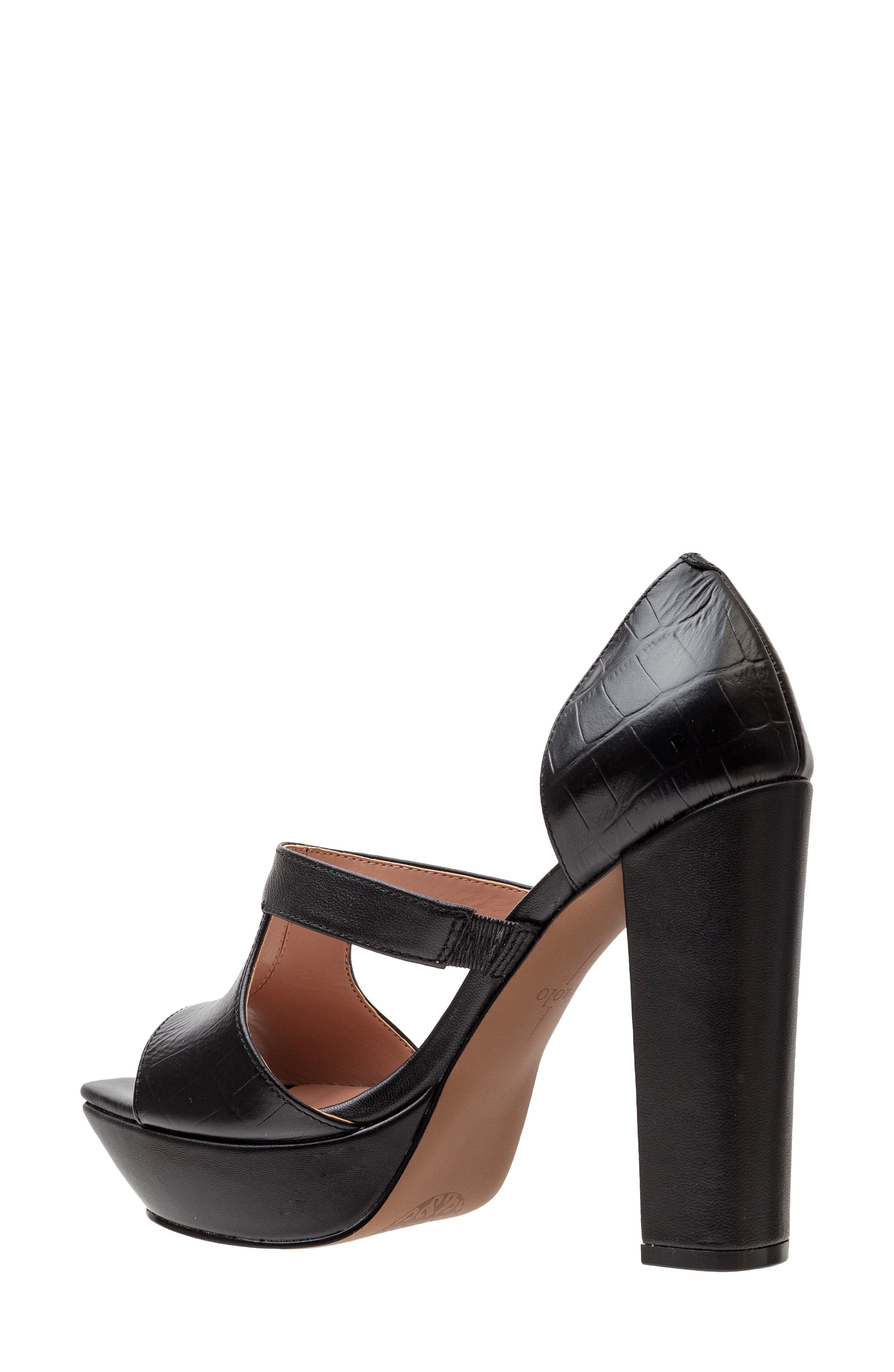 Ileana Platform Sandal, Alternate, color, BLACK