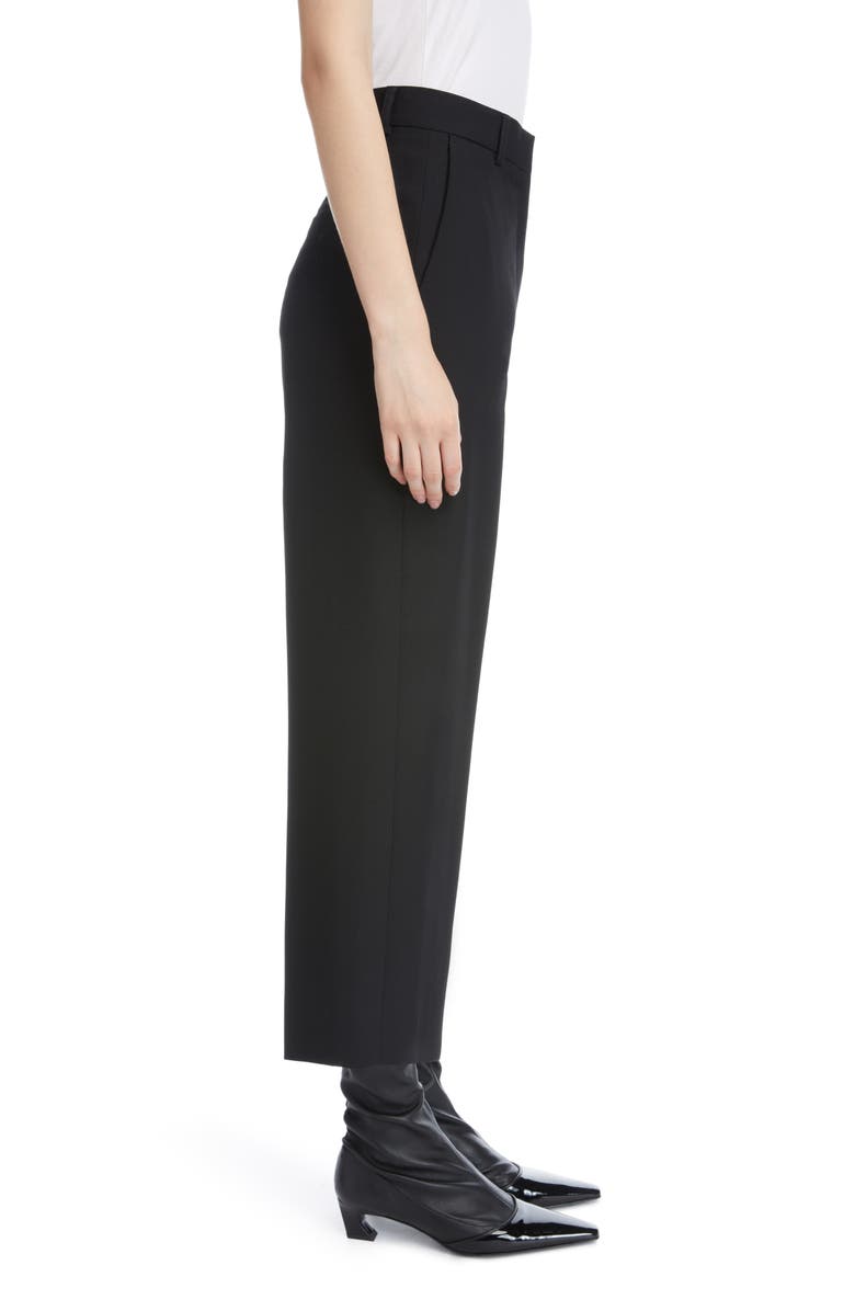 Acne Studios Percita Pintuck Crop Wide Leg Trousers, Alternate, color, 