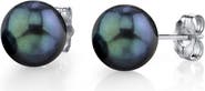 The Pearl Source Akoya Round Pearl Stud Earrings 8.5-9mm