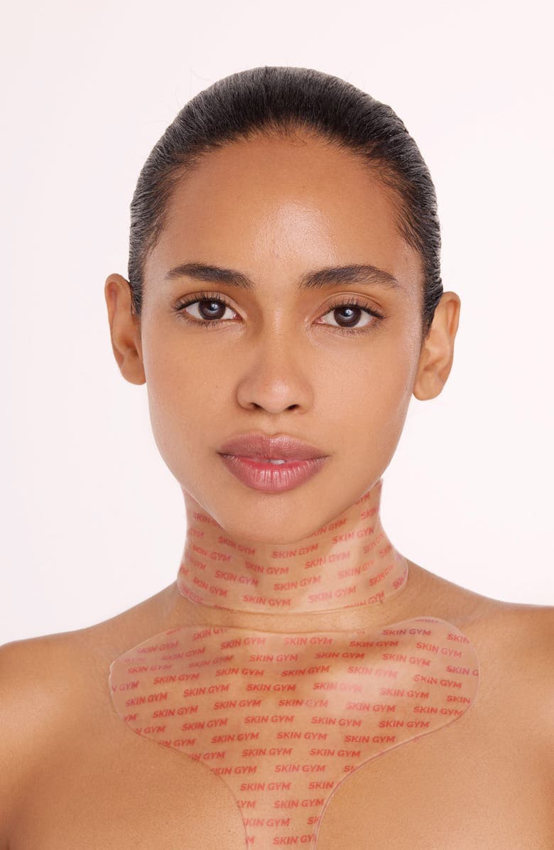 Skin Gym Reusable Neck Wrinkle Patch, Alternate, color, Pink