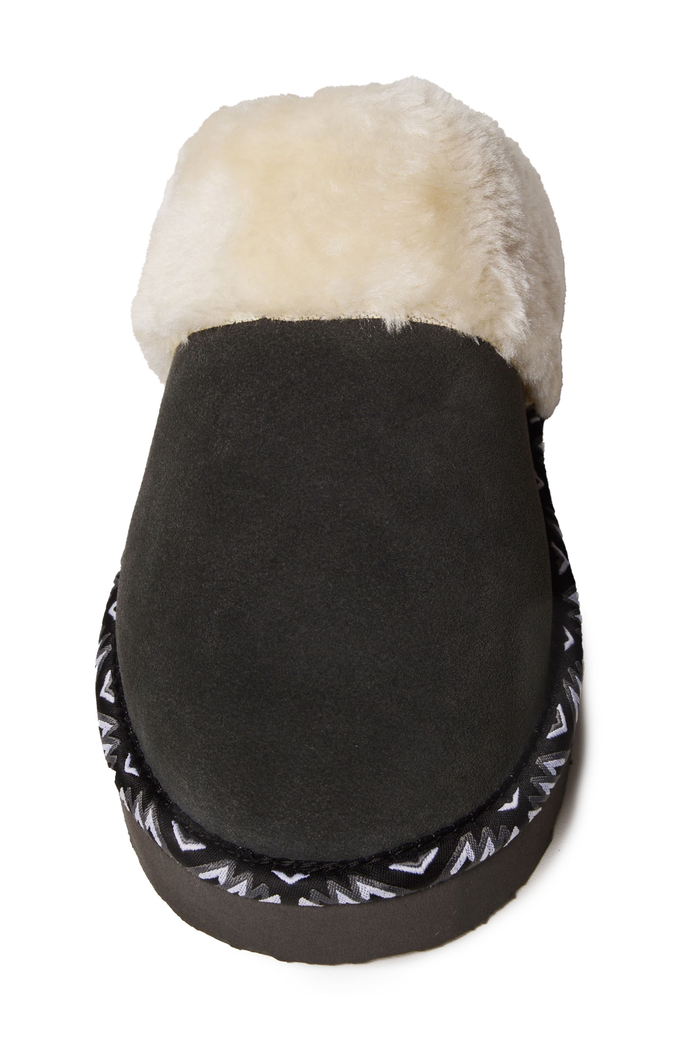 Minnetonka Cerise Faux Fur Lined Slipper, Alternate, color, Charcoal
