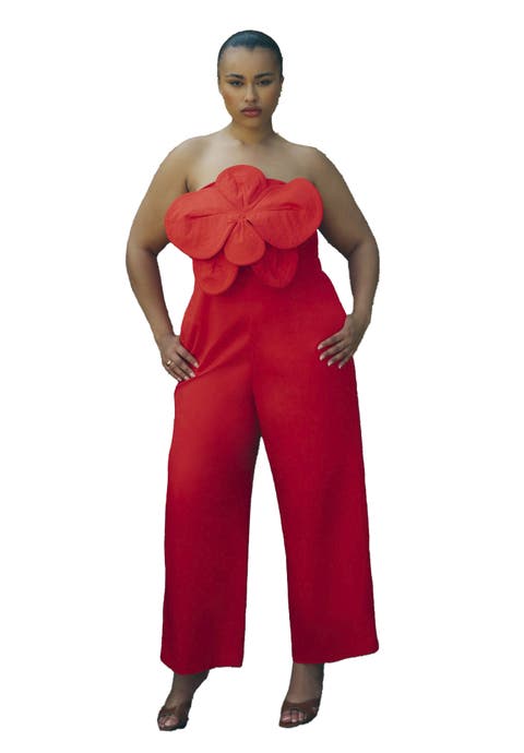 Flower Jumpsuit (Plus)