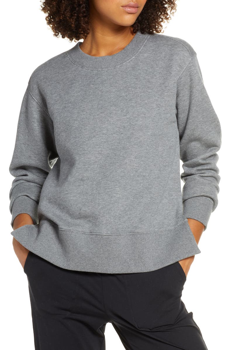 Zella Nola High/Low Sweatshirt, Main, color, 