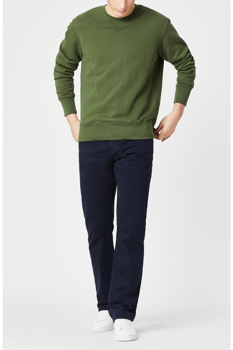 Matt Relaxed Straight Leg Twill Pants, Alternate, color, NAVY TWILL