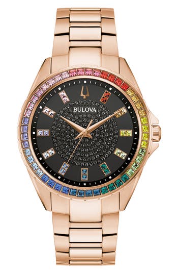 Bulova Crystal Phantom Watch, 40mm