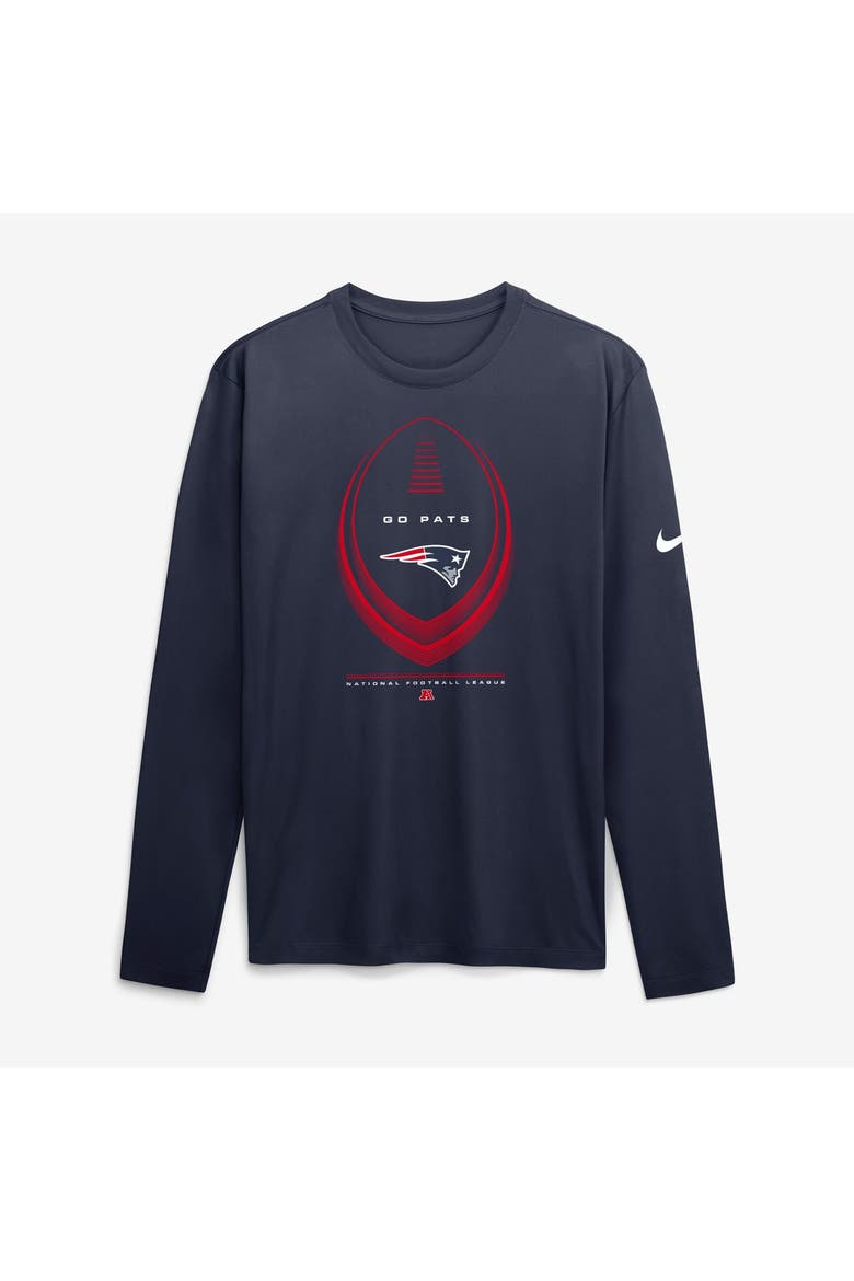 Men's Nike Navy New England Patriots Legend Icon Dri-FIT Long Sleeve T-Shirt, Alternate, color, Navy