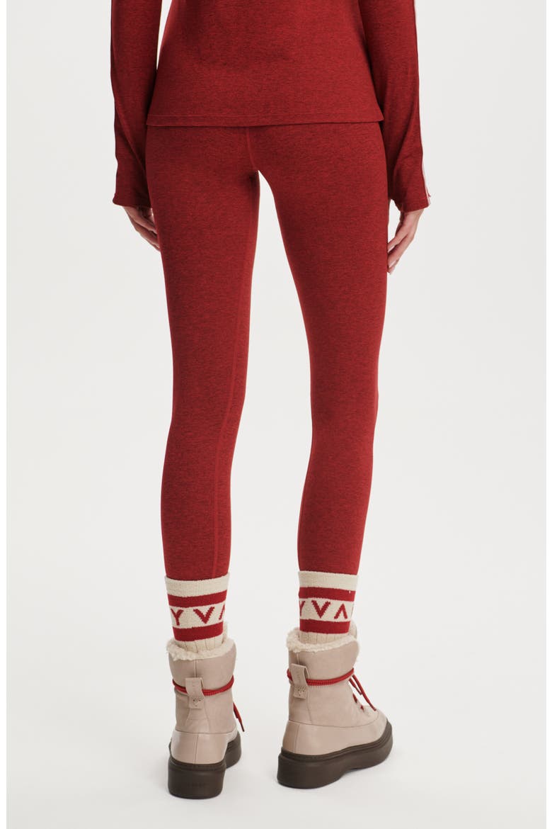 Always Warm Base Layer 27.5-Inch Leggings, Alternate, color, RED DAHLIA MARL