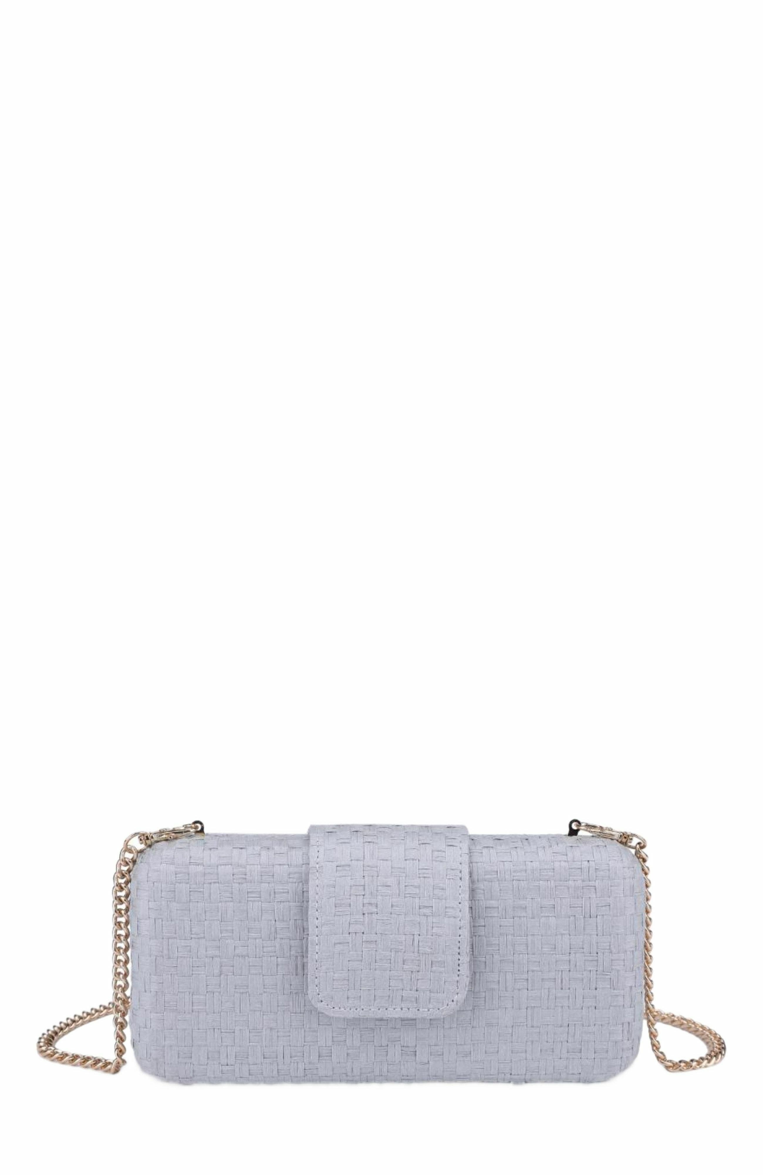 MODA LUXE Sylvi Evening Bag, Main, color, Grey