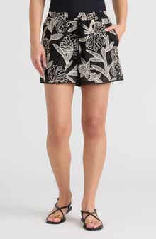 NVLT Embroidered Georgette Shorts
