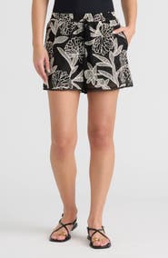 NVLT Embroidered Georgette Shorts