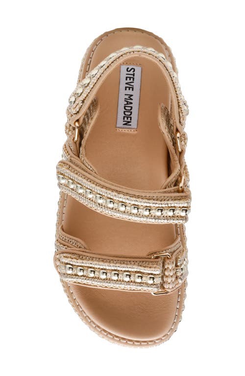 Steve Madden Bigmona Platform Sandal In Gold Multi