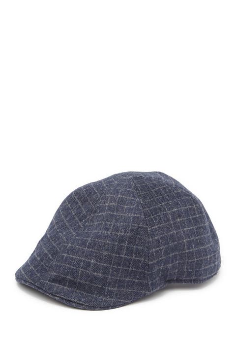 Plaid Flannel News Boy Cap