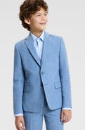 Michael Kors Kids' Blue Linen Blend Sport Coat