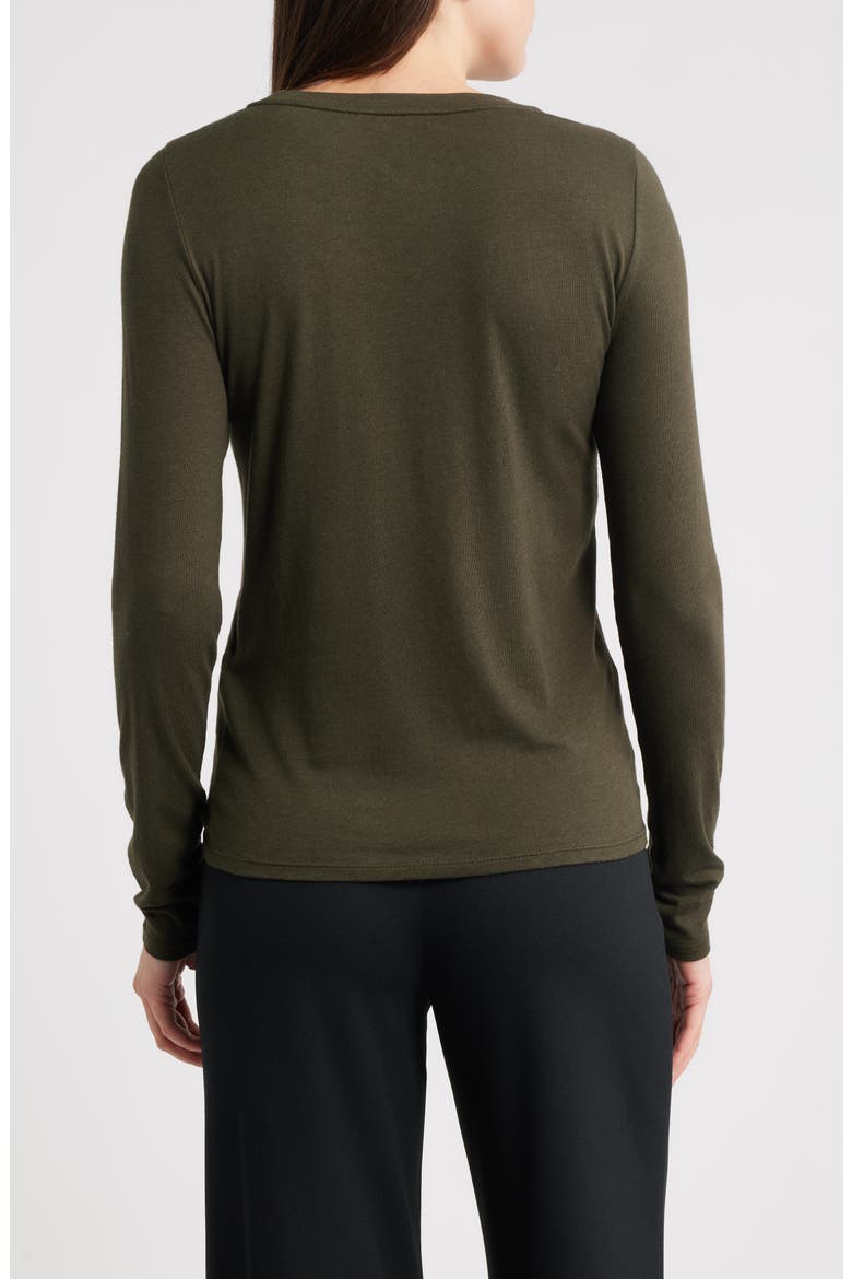 Stretch Organic Cotton Blend T-Shirt, Alternate, color, WOODLAND