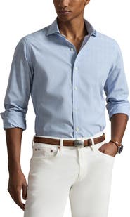Polo Ralph Lauren Classic Fit Glen Plaid Cotton Button-Up Shirt