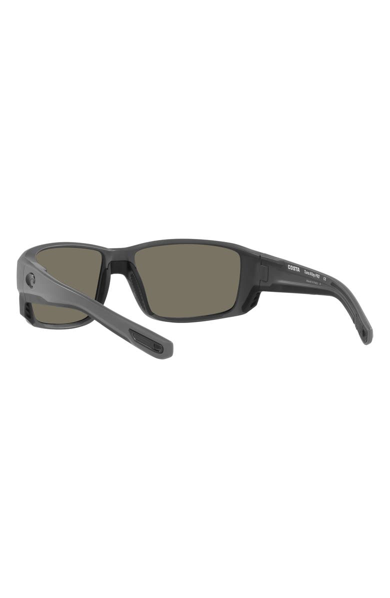 Costa Del Mar Pargo 60mm Mirrored Polarized Square Sunglasses, Alternate, color, Matte Gray