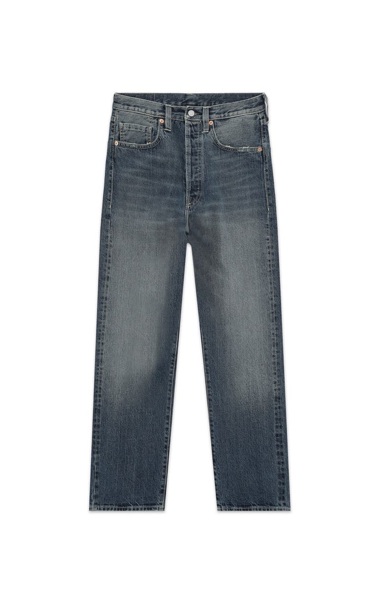 Fortela Unclejohn Japan Selvedge 5-Pocket High-Waist Pants Twisted Denim Pants, Main, color, Light Custom Wash