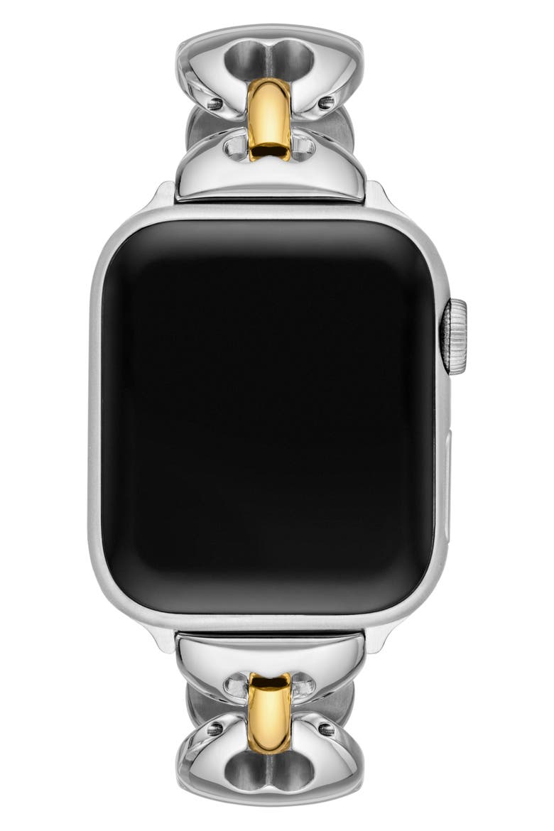 The Double T Link Two-Tone 18mm Apple Watch® Bracelet Watchband, Alternate, color, TWO TONE