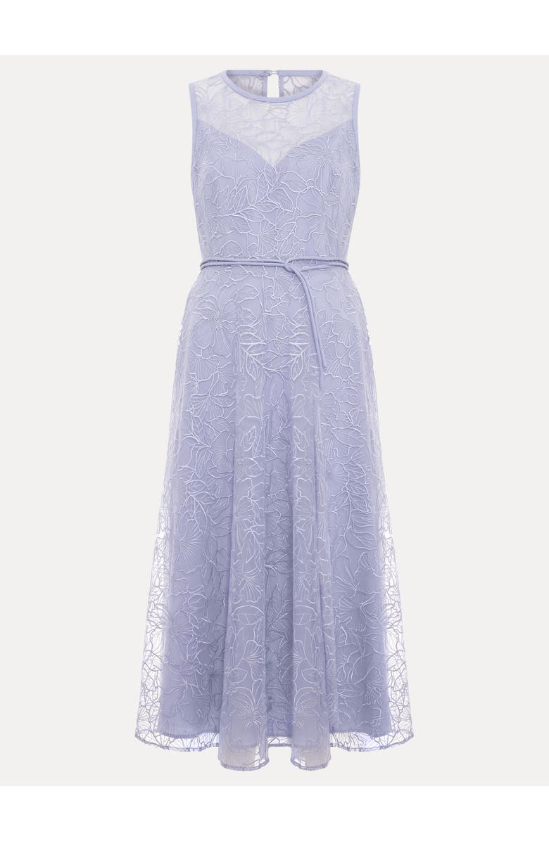 Phase Eight Sakura Floral Embroidered Lace Dress, Alternate, color, Pale Blue