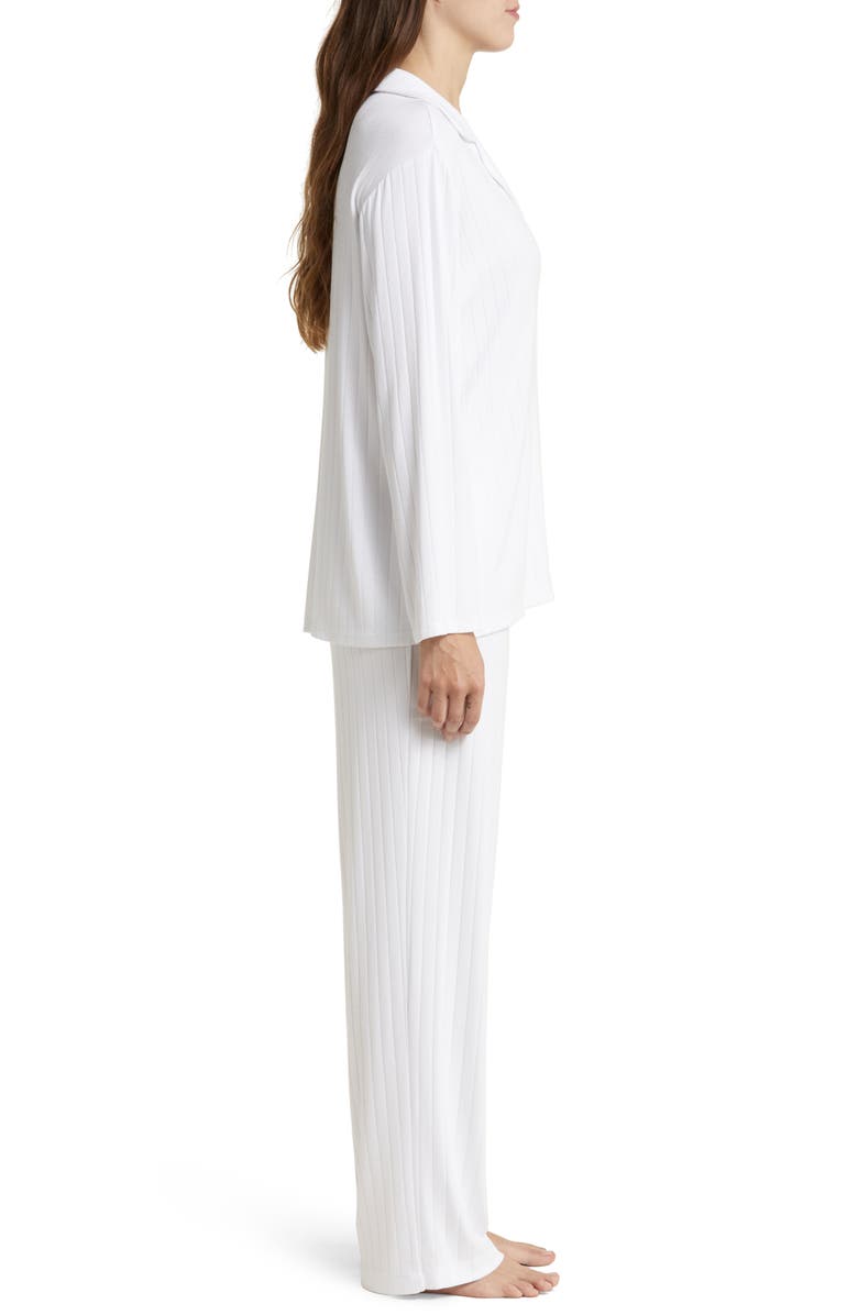 Eberjey Giselle Rib Pajamas, Alternate, color, White