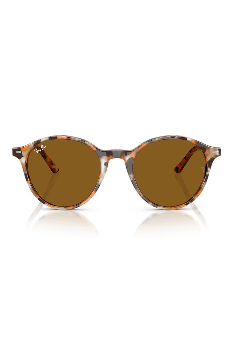 51mm Bernard Phantos Round Sunglases, Main, color, HAVANA GREY E BROWN / BROWN