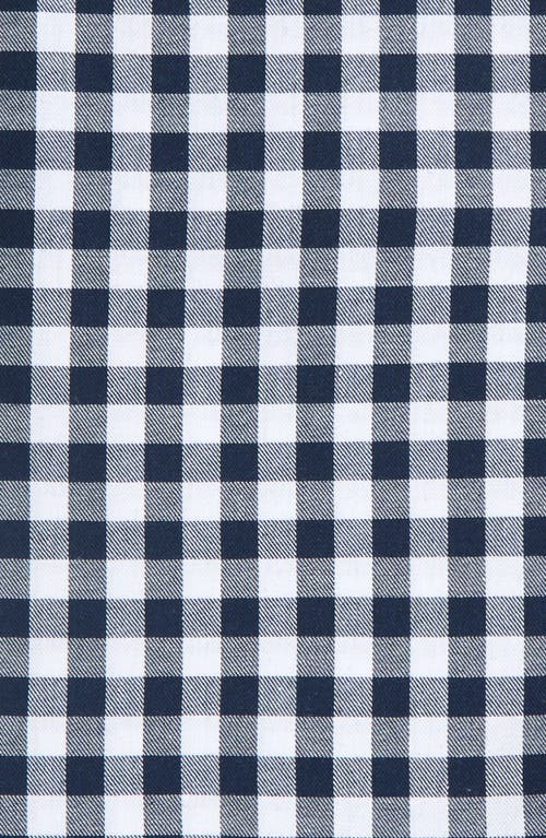 Petite Plume Gingham Tablecloth In Navy