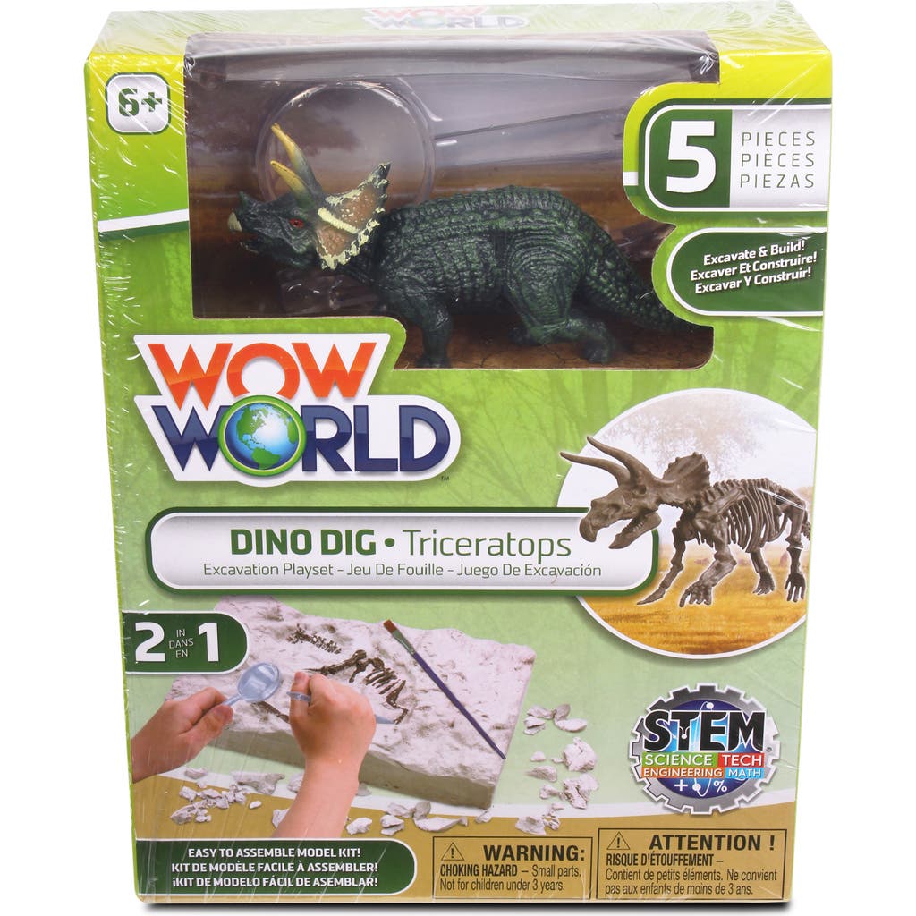 WowWorld Dino Dig Triceratops Skeleton Excavation Kit in Multicolored  product