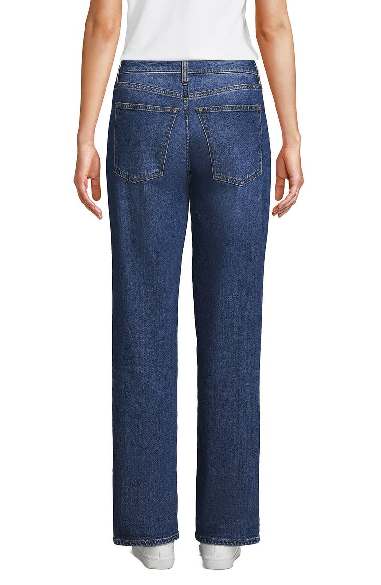 Lands' End Soft Denim Mid Rise Boyfriend Jeans, Alternate, color,