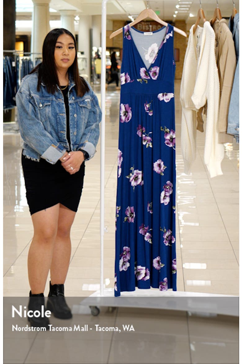 Floral Empire Waist Maxi Dress video