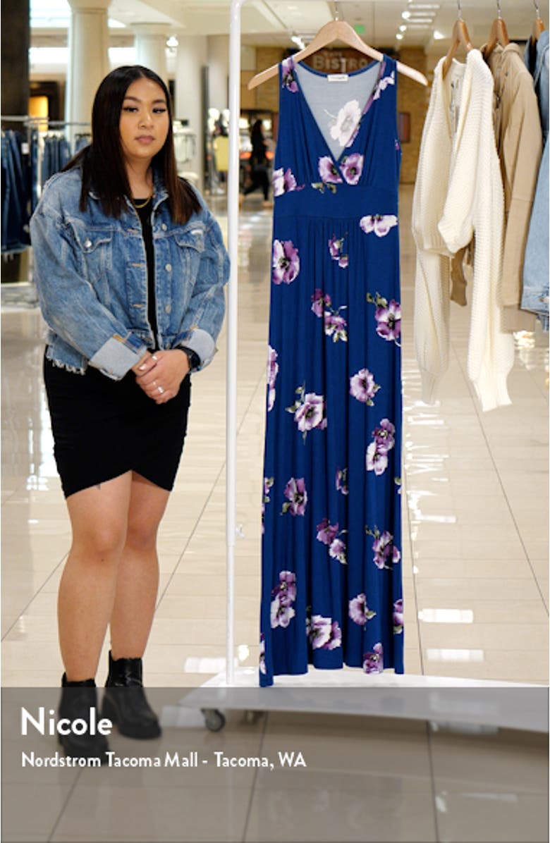 Floral Empire Waist Maxi Dress, sales video thumbnail