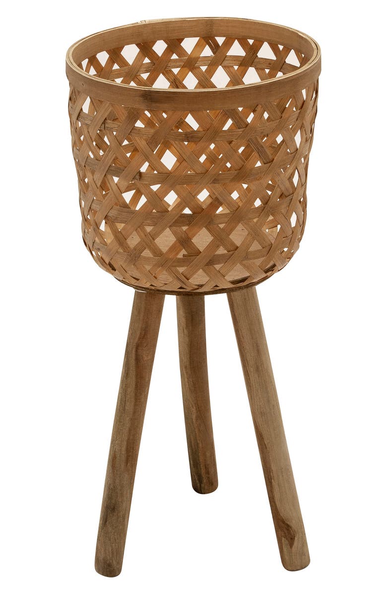 SAGEBROOK HOME SAGEBROOK Bamboo Planter on Stands - Set of 2, Alternate, color,