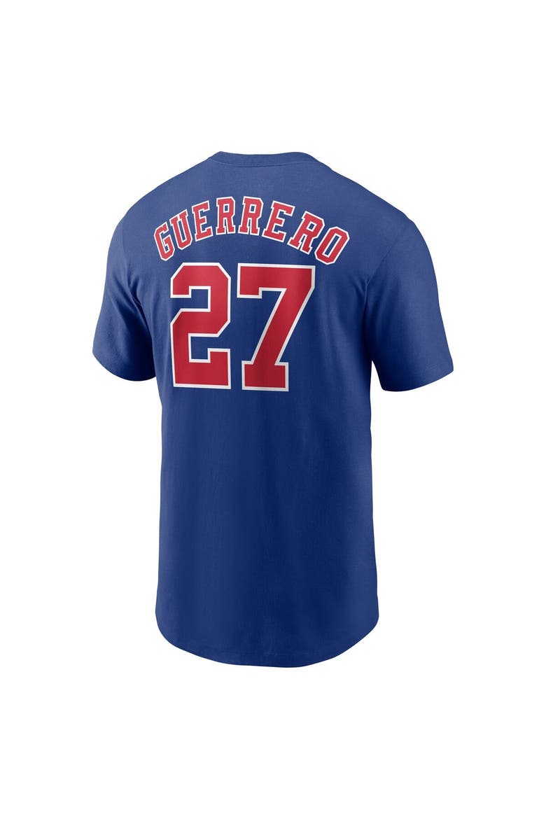 Men's Nike Vladimir Guerrero Blue Montreal Expos Cooperstown Collection Fuse Name & Number T-Shirt, Alternate, color, Blue