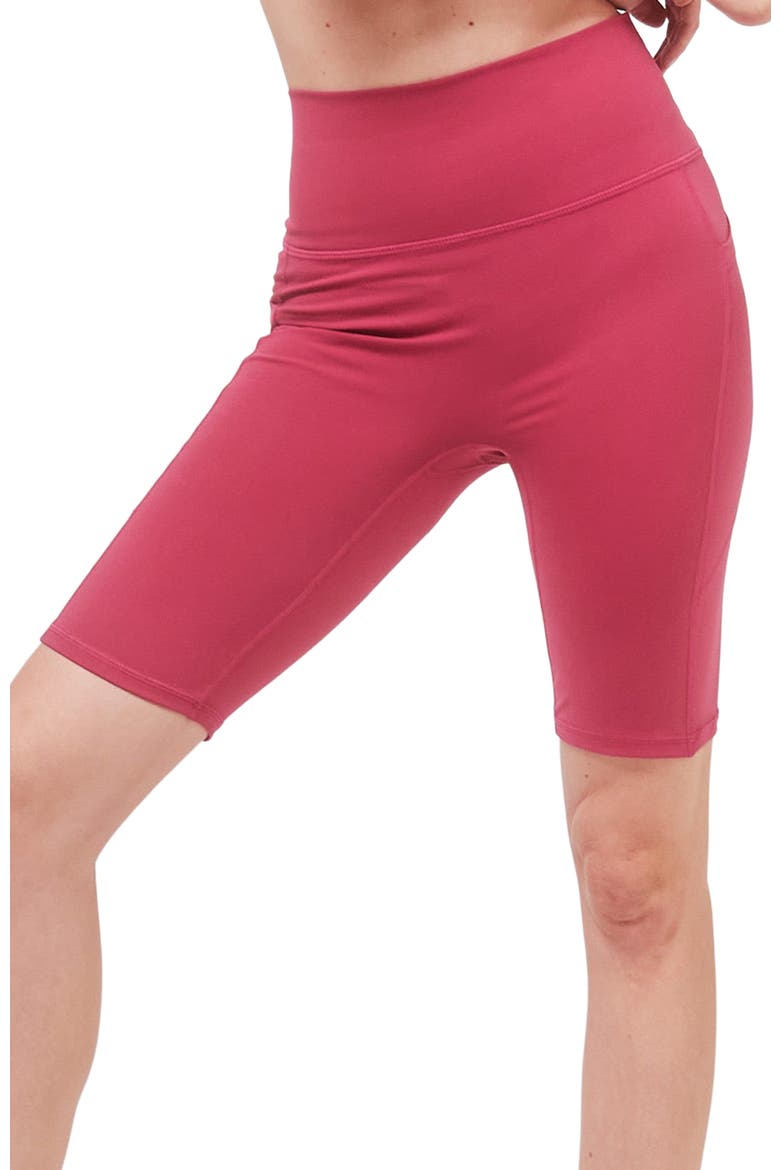 Making Moves Cloudlux Pocket Biker Shorts 8.5", Alternate, color, Fuschia