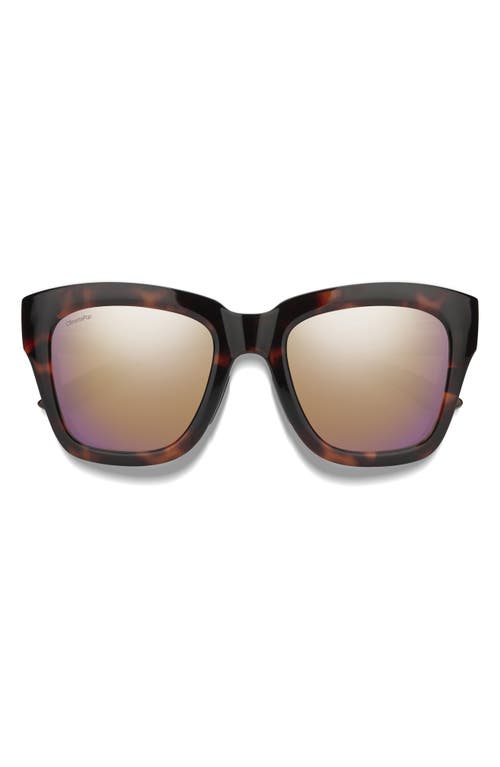 Smith Sway 52mm Chromapop™ Polarized Square Sunglasses In Brown