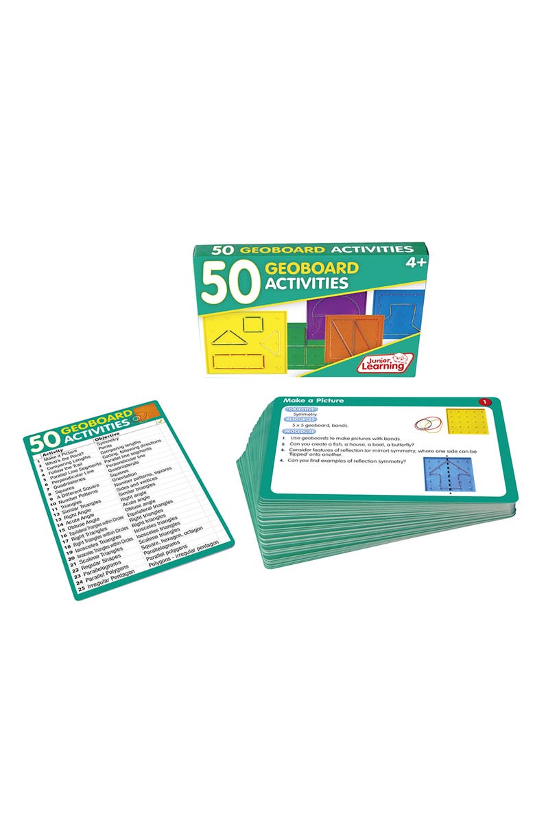 Junior Learning 50 Geoboard Activities, Main, color, Multicolored