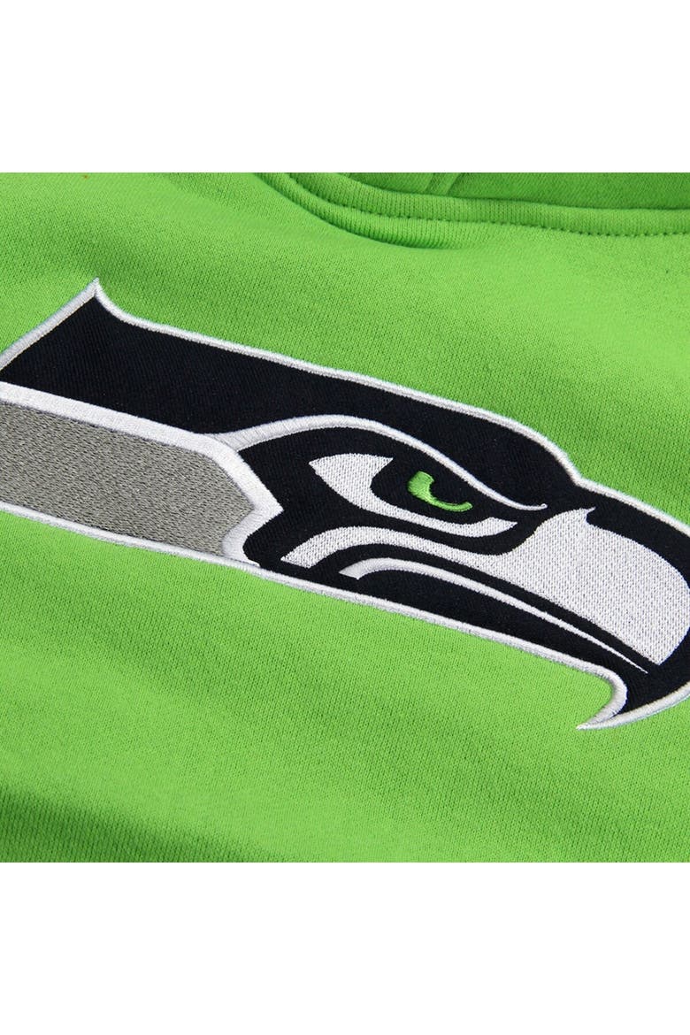 Toddler Neon Green Seattle Seahawks Fan Gear Primary Logo Pullover Hoodie, Alternate, color, Neon Green