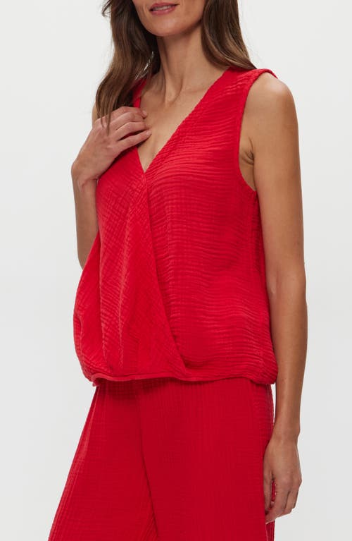 Michael Stars Kate Surplice Sleeveless Top
