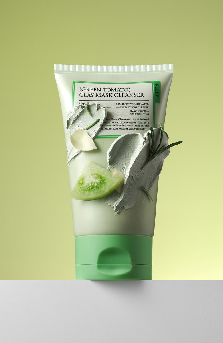 Fully Green Tomato Clay Mask Cleanser, Alternate, color, 