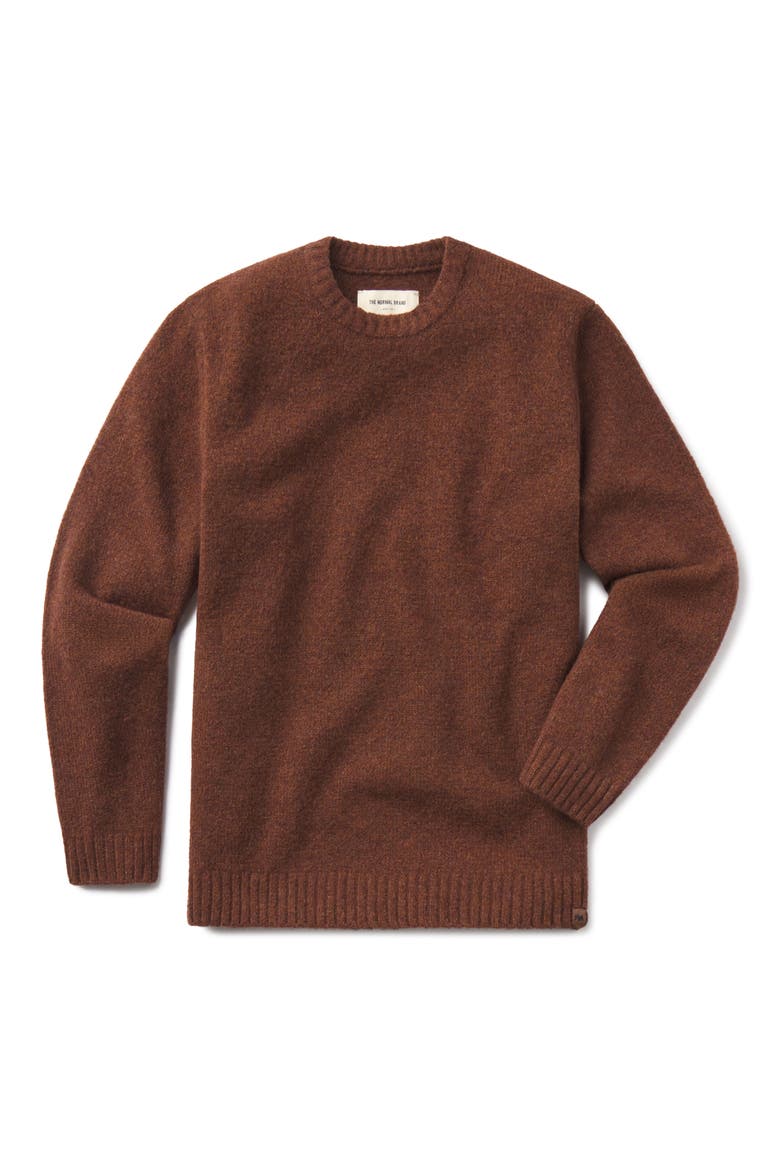 Homebound Crewneck Sweater, Alternate, color, SPICED BRANDY