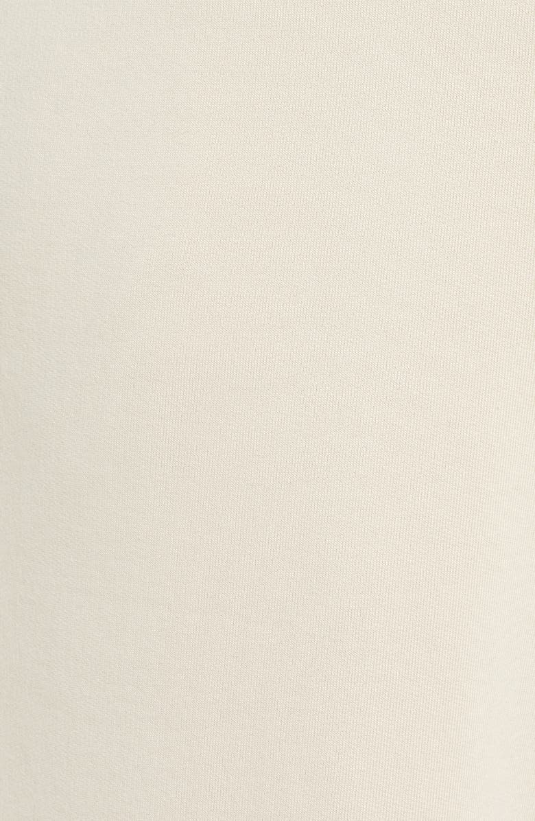 Vince Crop Drawstring Cotton Fleece Pants, Alternate, color, Pale Fawn