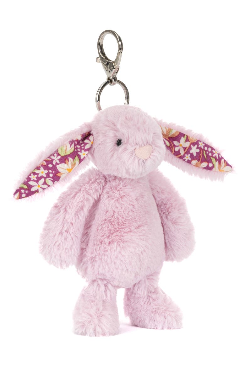 Kids' Thistlepop Blossom Bunny Bag Charm, Main, color, PURPLE