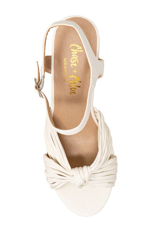 Chase & Chloe Chase And Chloe Strappy Knotted Sandal